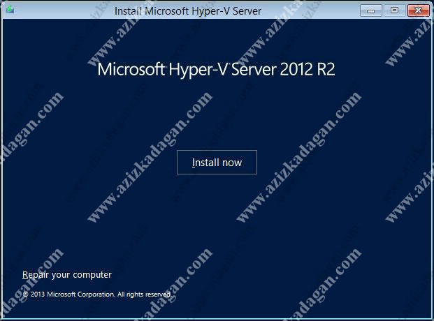 MICROSOFT HYPER-V SERVER 2012 R2 KURULUMU